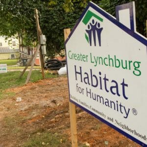 greater lynchburg habitat build sign
